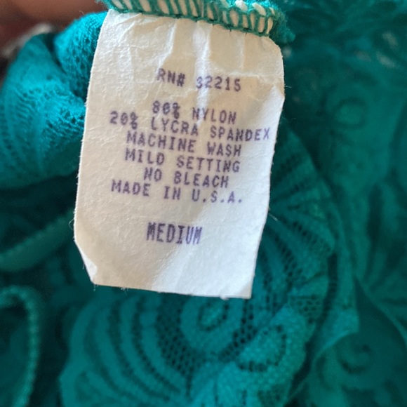 Vintage teal lace bralette - Picture 10 of 15